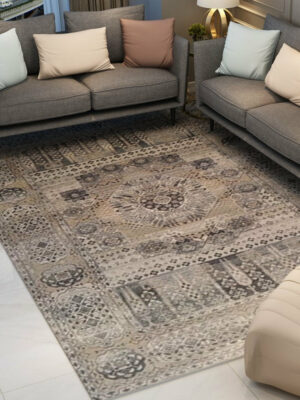 Printed Traditional Patterned Area Rug for Living Room Hall Office Bedroom