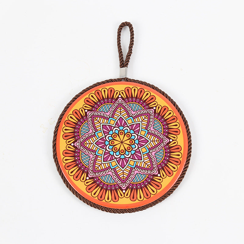 Vintage Patterned Ceramic Cork Base Table Runner Insulation Placemat - Image 6