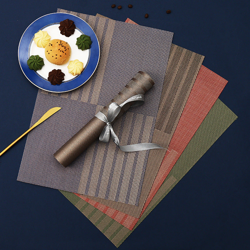 Vintage PVC Absorbent Foldable Washable Placemats For Kitchen, Coffee Machine, Bar