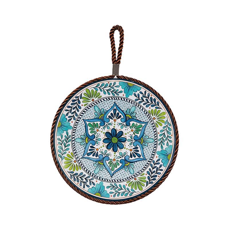 Vintage Patterned Ceramic Cork Base Table Runner Insulation Placemat - Image 15