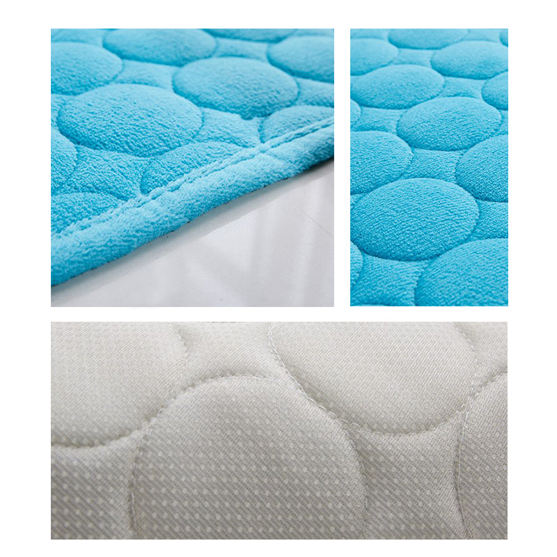 Coral Fleece Carpets Light Grey Modern Round Solid Colour Rugs for Entrance Bedroom Bedside Living Room - Image 2