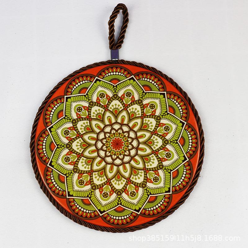 Vintage Patterned Ceramic Cork Base Table Runner Insulation Placemat - Image 8