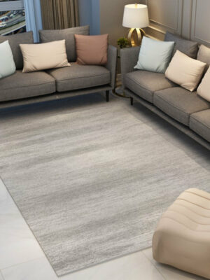Grey Gradient Modern Geometric Simple Rugs for Living Room Dining Room Bedroom Hall