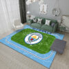 Manchester FC® Logo - Football Red Mats For Bedroom Children's Room Sofa Mat Easy Care Floor Mats