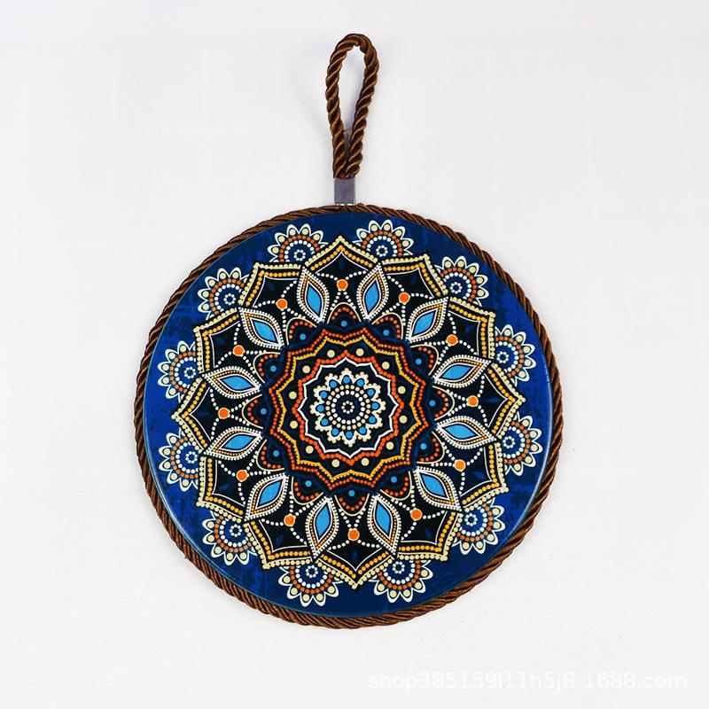 Vintage Patterned Ceramic Cork Base Table Runner Insulation Placemat - Image 12