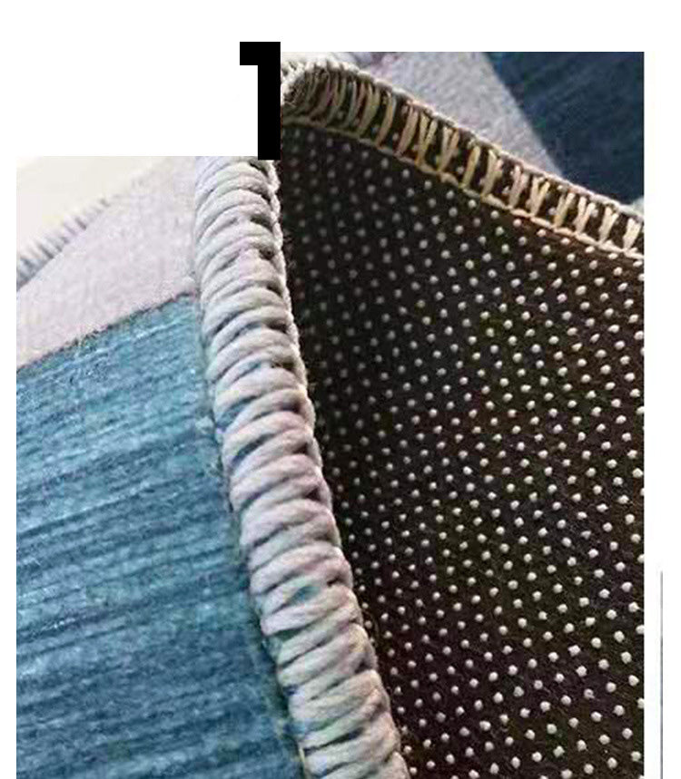 White Black Geometric 3D Optical Modern Contemporary Rugs for Living Room Dining Room Bedroom - Image 2