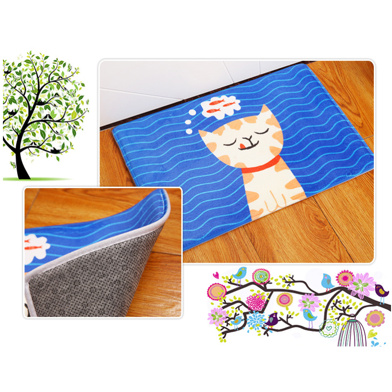 Cute Colourful Dog Pattern Entryway Doormat Rugs Kitchen Bathroom Anti-slip Mats 14 - Image 2