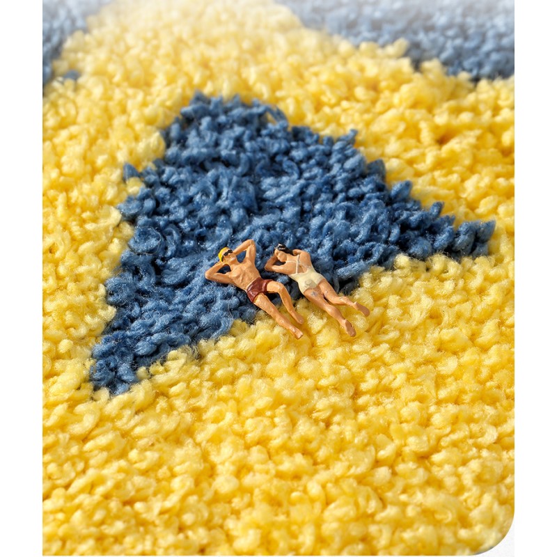 Yellow Cat Patterned Entryway Doormat Rugs Kitchen Bathroom Anti-slip Mats - Image 2