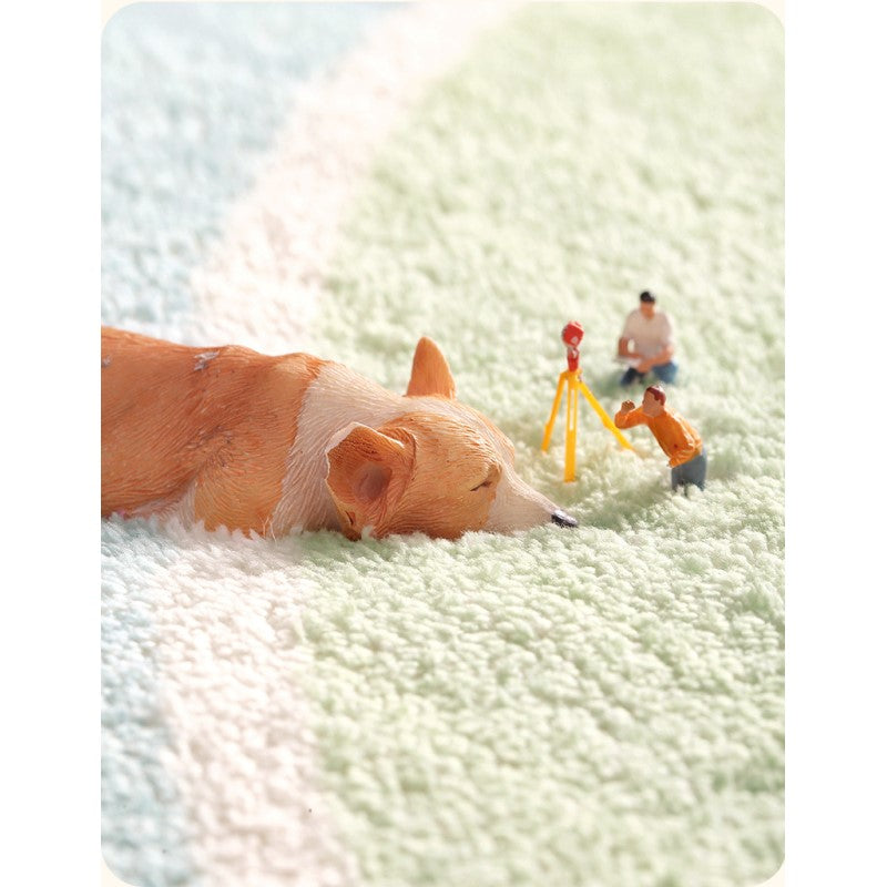 Cute Cartoon Animals Patterned Plush Soft Girls Boys Bedroom Kids Room Bedside Carpet Rugs Runners 01 - Image 2