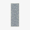 Blue Traditional Floral Rugs Runners for Living Room Bedroom Hall Office Machine Washable