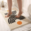 Non-Slip Soft Bath-Rugs Microfiber Bathroom/Bathtub Washable Bath Mats Plush Fluffy Beige