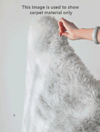 Orange-pink Color Modern Plain Rug Bedroom Living Room Sofa Rug Soft Plush Shaggy Rugs - Image 4