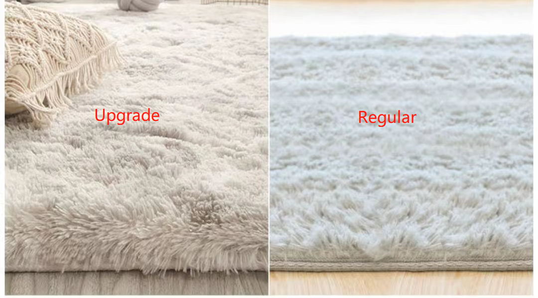 Silver-grey Colour Modern Plain Carpet Bedroom Living Room Sofa Rugs Soft Plush Shaggy Rugs - Image 6