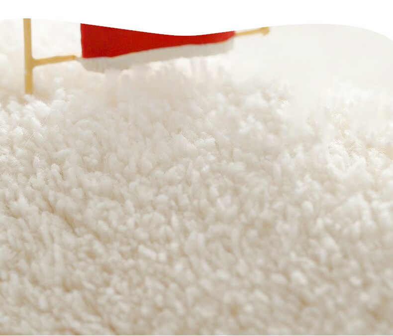 Creamy Colors Living Room Shaggy Rug Light Luxury Lambswool Bedroom Sofa Coffee Table Rug Floating Window Mat - Image 2