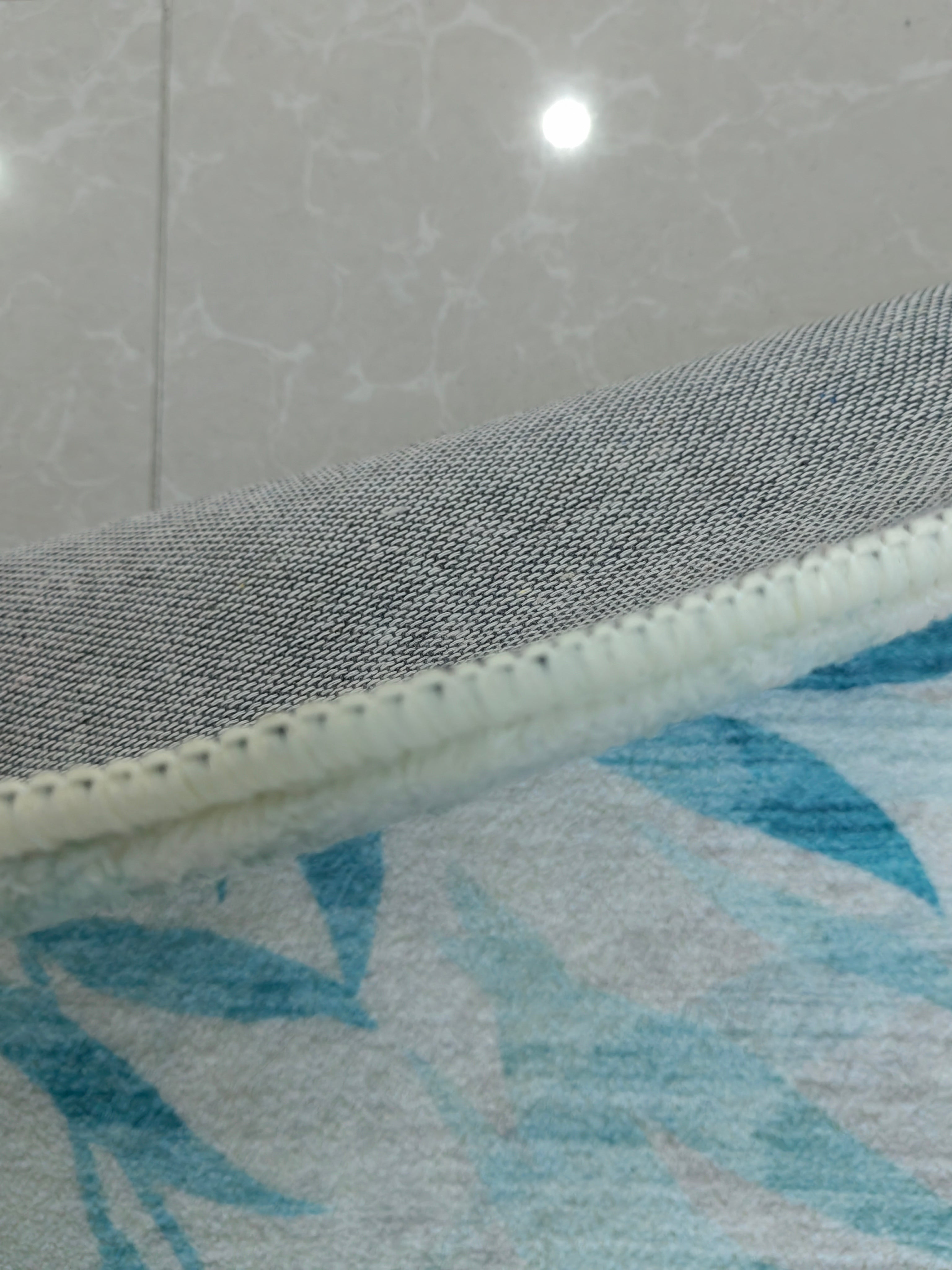 Fresh and Beautiful Leaves Pattern Modern Rugs for Living Room Dining Room Bedroom 04 - Image 4