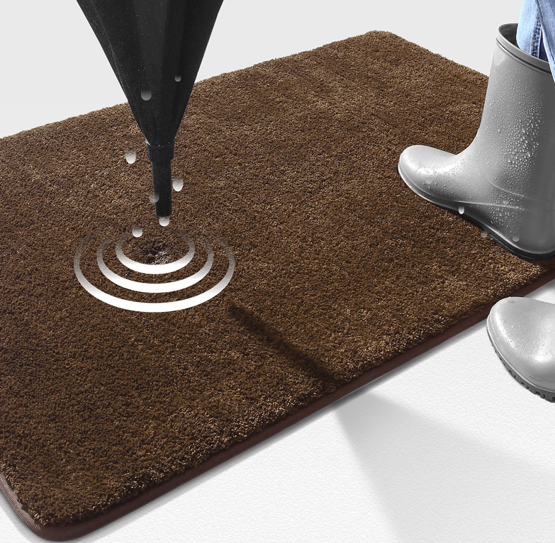 Thick absorbent entry mat outdoor mud scraping foot mat entry door anti-slip mat washable carpet - Image 7