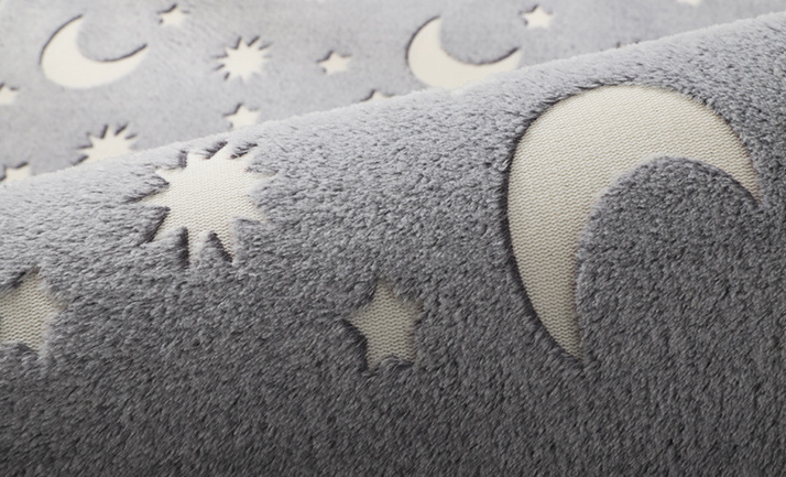Soft Large Luminous Grey Planet Rugs Carpets for Home Decor or Nursery 03 - Image 2