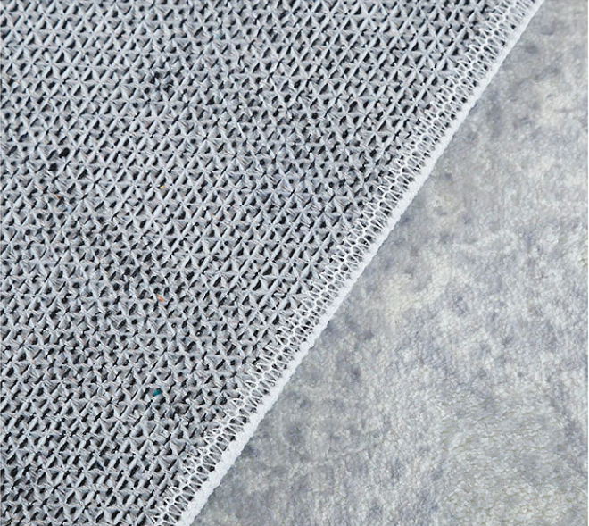 Vintage Deep Blue Flowers Faux Cashmere Rugs For Living Room Bedroom Bedside Rugs Anti-slip Foot Mats - Image 5