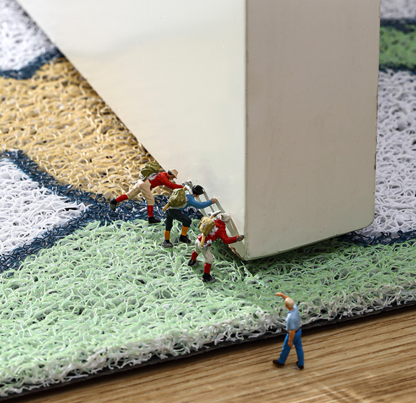 Cute Rubbit Pets Welcome to My Home Durable Non-slip Mats Cartoon Doormat - Image 3