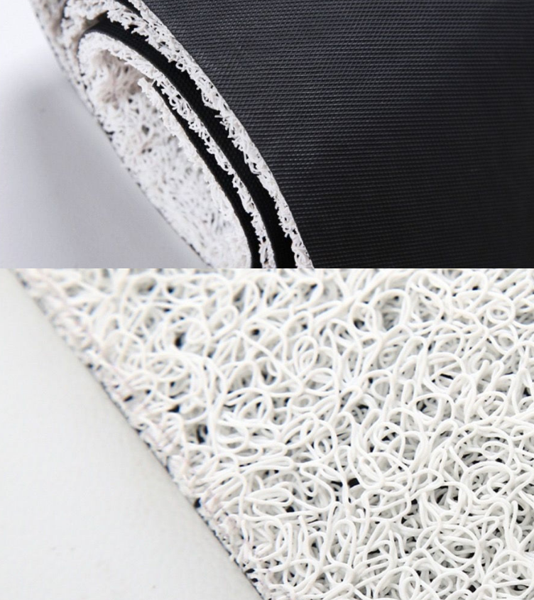 Mickey Black & White Entry Cuttable Silk Loop Dirt Resistant Non-Slip Household Floor Mats 03 - Image 2