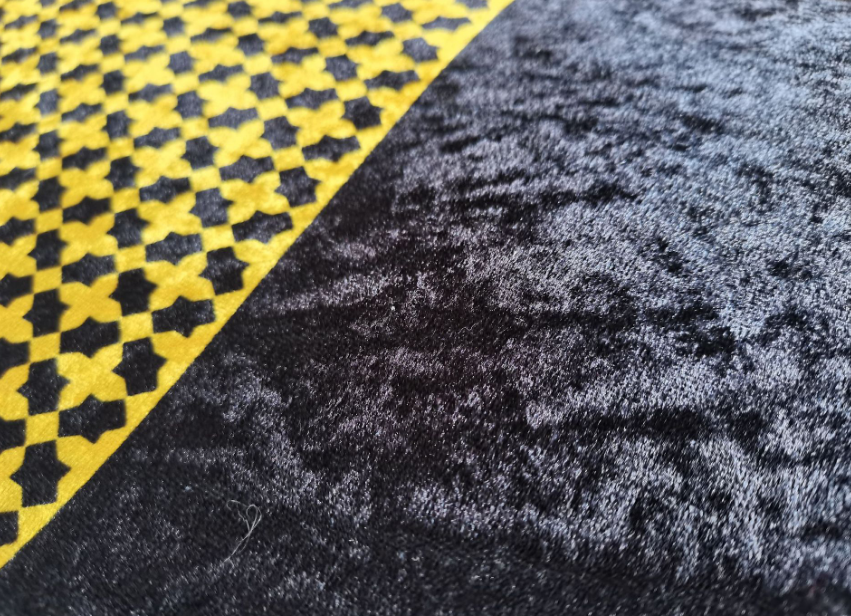 Retro Black Fringe Simple Non-slip Foldable Carpets For Living Room Dining Room Bedroom 16 - Image 3