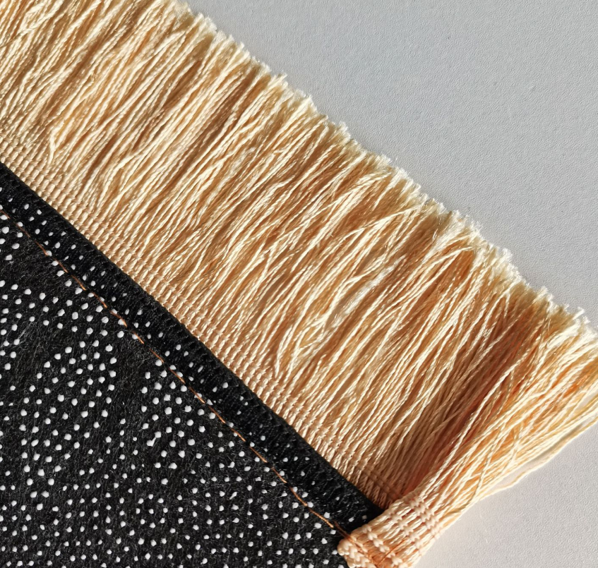 Retro Black Fringe Simple Non-slip Foldable Carpets For Living Room Dining Room Bedroom 10 - Image 8