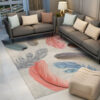 Colorful Feather Modern Simple Rugs for Dining Room Living Room Hall Bedroom Office