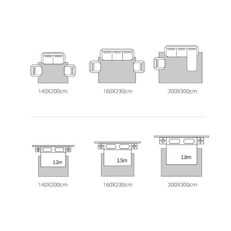 Concise Water Ink Stitching Pattern Modern Carpets For Bedroom Living Room Sofa Rugs 20 - Image 3