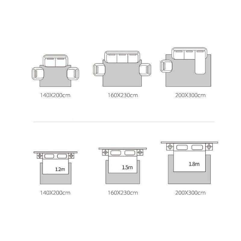 Multi-color Gradient Abstract Modern Polyester Carpets Area Rugs for Living Room Bedroom Hall - Image 3