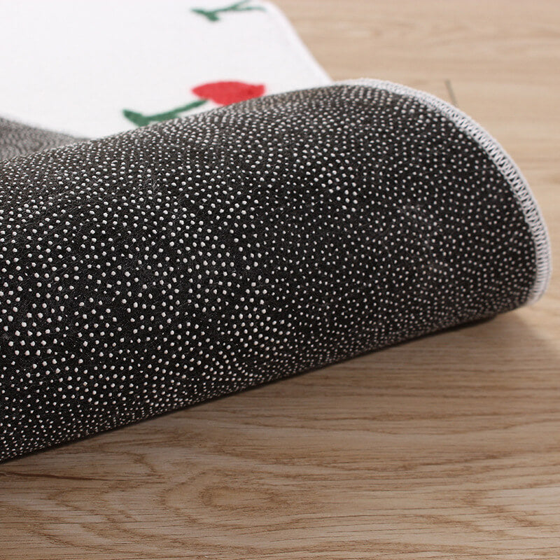 Colorful Lines Pattern Round Faux Cashmere Shaggy Area Rugs For Bedroom Kids Room Bedside Carpets - Image 3