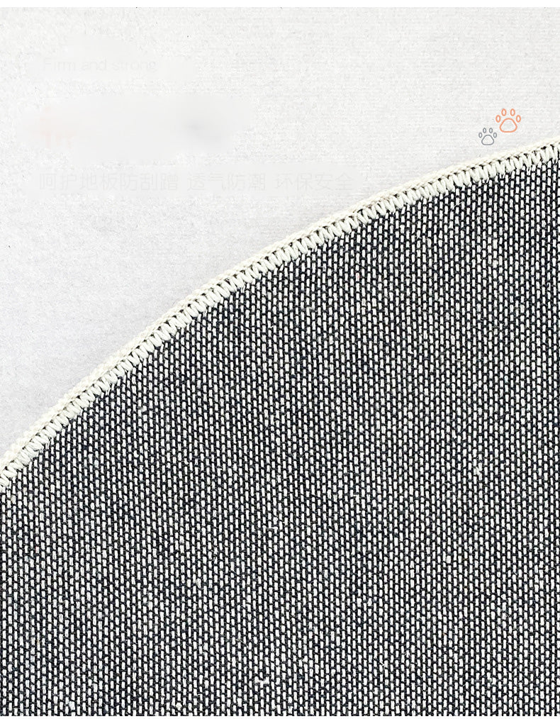 Cute Cartoon Lion Patterned Round Imitation Cashmere Shaggy Soft Rugs For Living Room Bedroom Bedside Carpet - Image 5