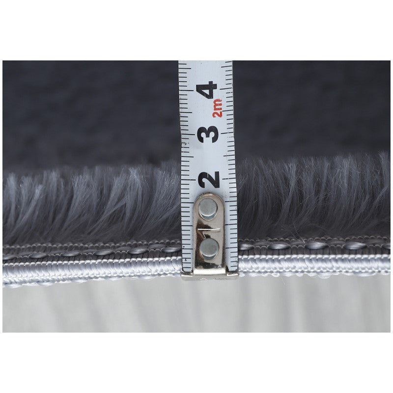 Round Grey Soft Comfortable Plush Rugs Living Room Bedroom Kids Room Bedside Floor Rugs - Image 3