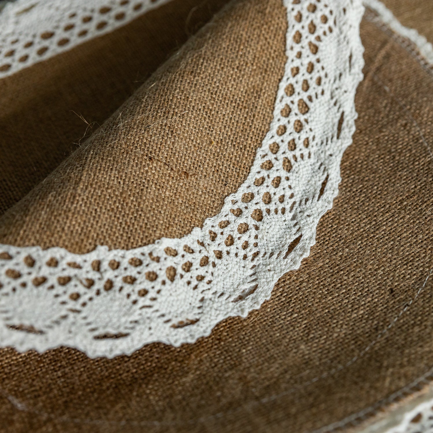 Vintage Jute Tassel Table Runner Round Bowl Mat Rectangular Heat Insulating Placemat 04 - Image 3