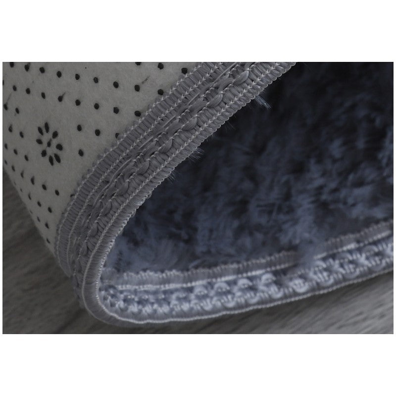 Round Grey Soft Comfortable Plush Rugs Living Room Bedroom Kids Room Bedside Floor Rugs - Image 4