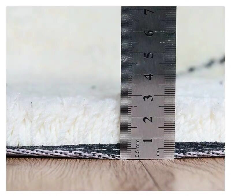 Medium Gray Plain Quality Soft Cotton Rug Carpet For Living Room Bedroom Kids Room Hall Area - Image 4