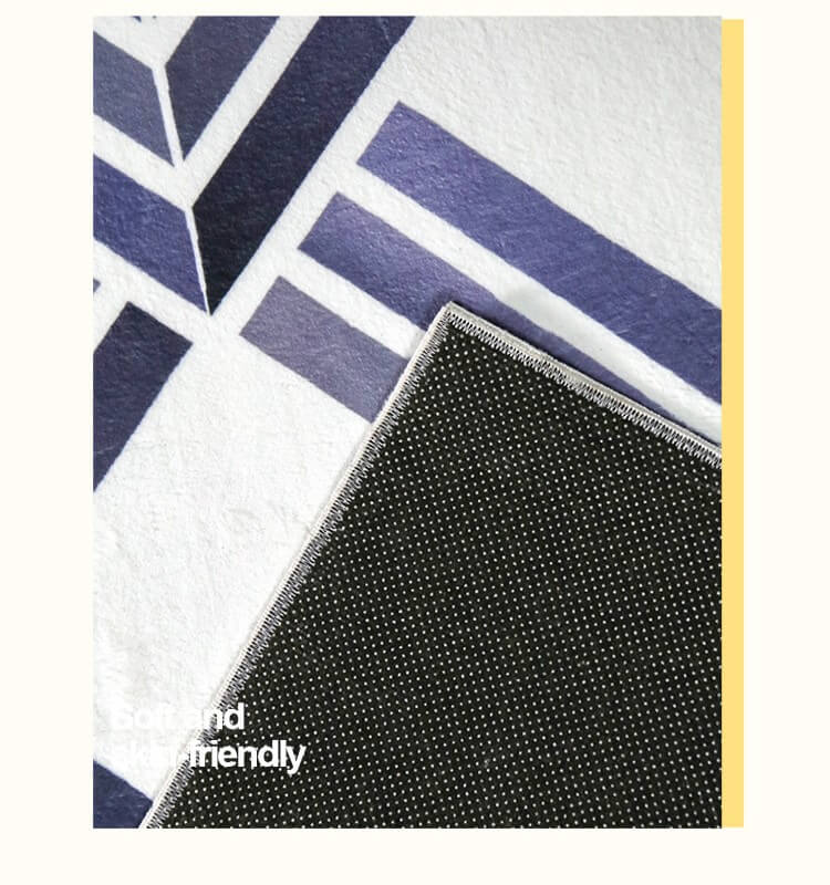 Colorful Paw Prints and Bones Pattern Faux Cashmere Soft Shaggy Area Rug Carpets For Living Room Bedroom Hall Office - Image 5