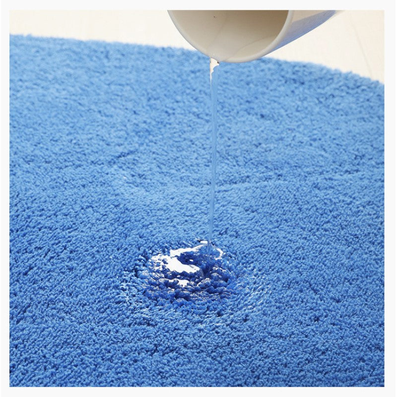 Comfy Dark Grey Super Fibre Soft Shaggy Plain Floor Rugs Entryway Bathroom Door Mats Anti-slip Mat - Image 4