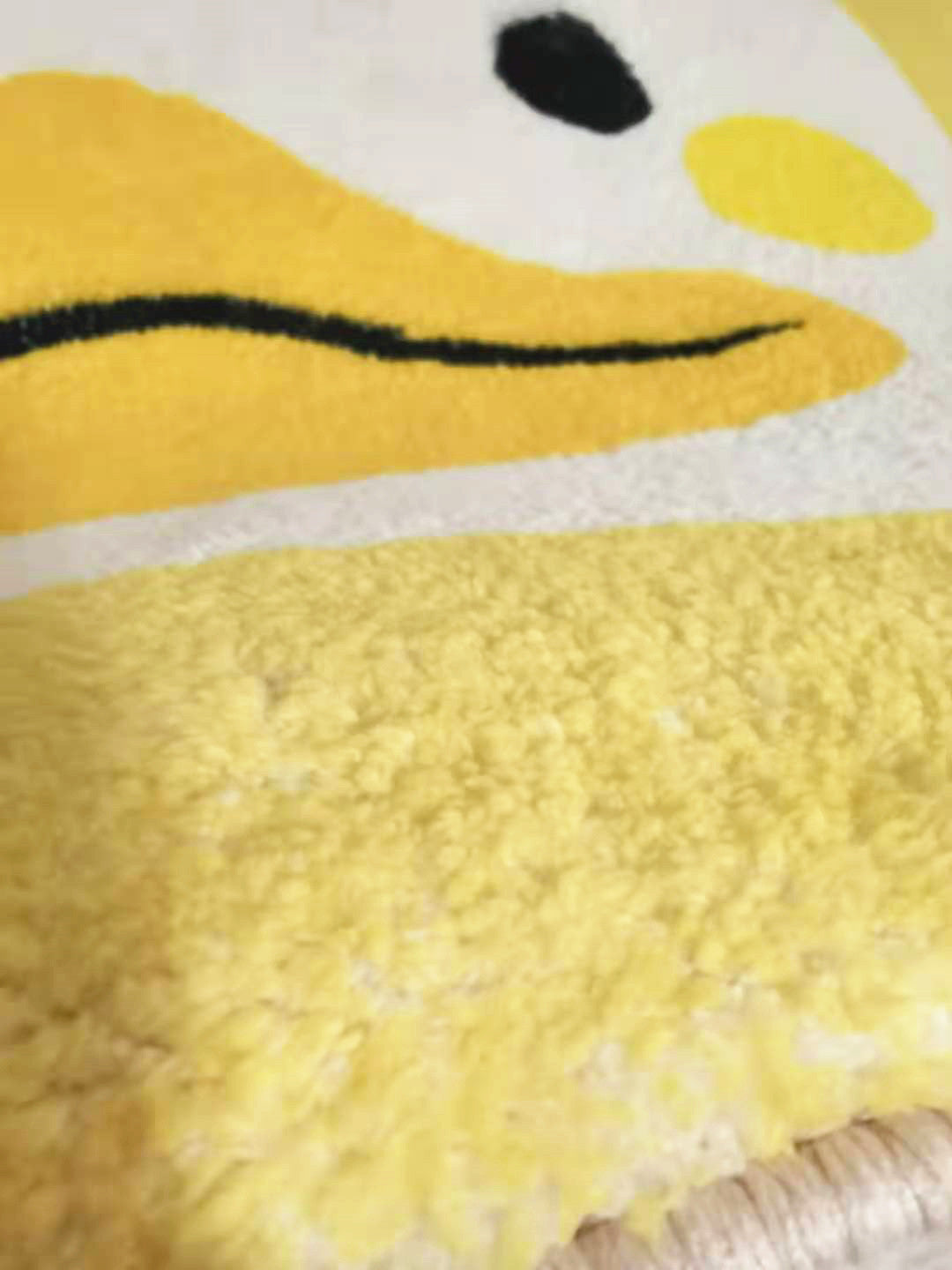 Cute Cartoon Lion Patterned Round Imitation Cashmere Shaggy Soft Rugs For Living Room Bedroom Bedside Carpet - Image 3