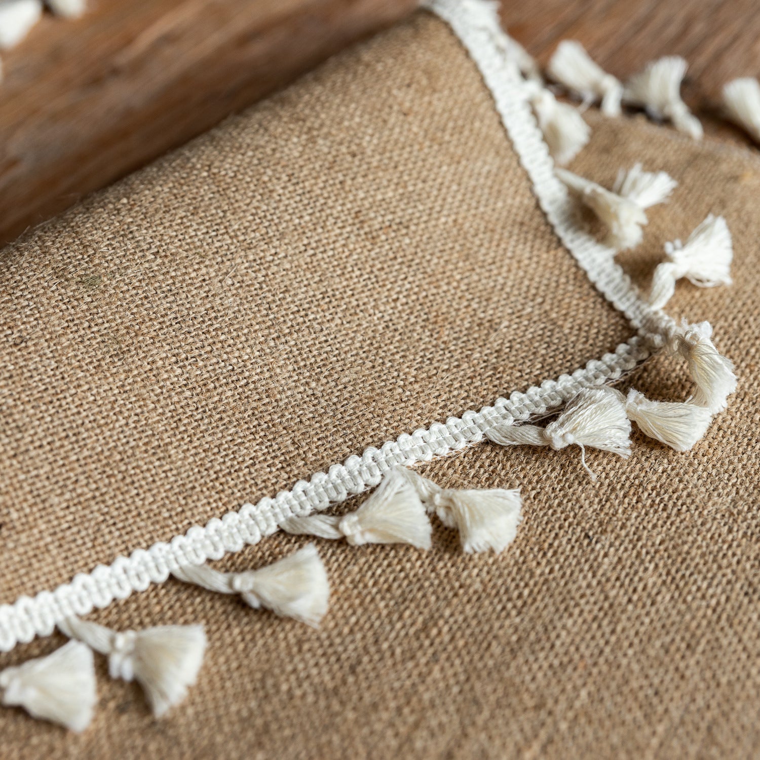 Vintage Jute Tassel Table Runner Round Bowl Mat Rectangular Heat Insulating Placemat 02 - Image 3