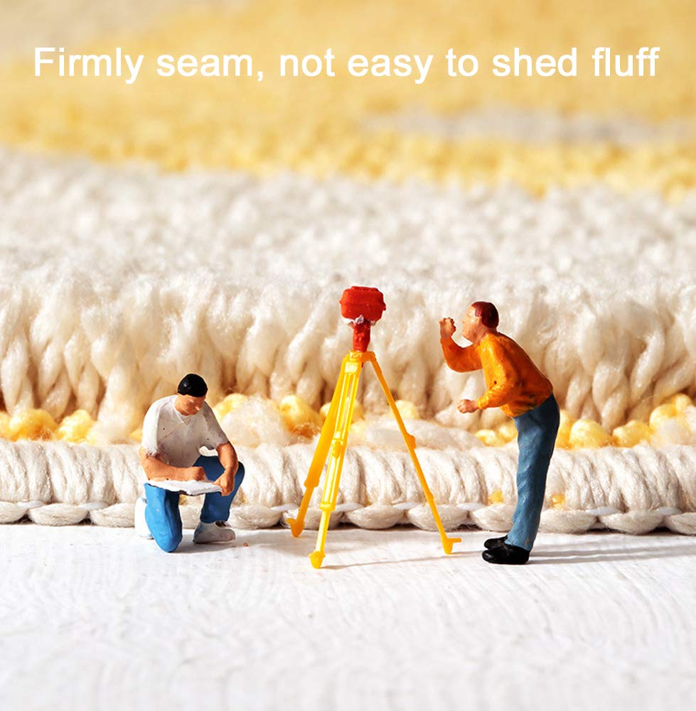 Extra Soft Flocking Bath Mats Absorbent Non-Slip Bathroom Rugs Leaves - Image 9