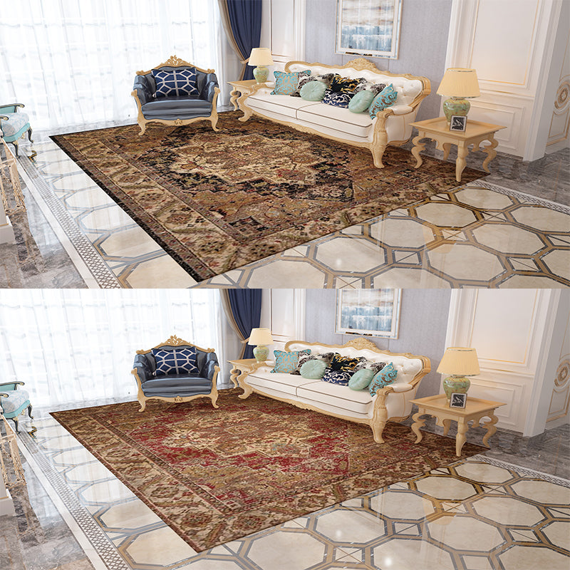 Traditional Plush Retro Patterned Carpets for the Lobby Office