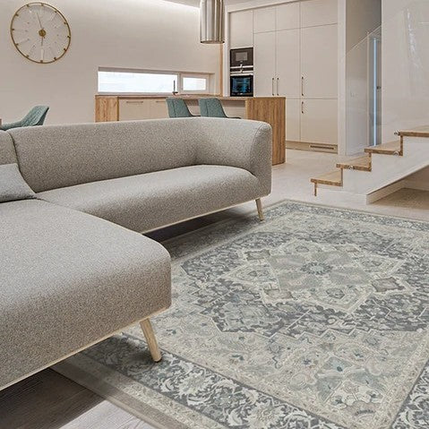 Traditional Classic Style Light Grey Rug Runners for Living Room Bedroom Hall Office - Image 7