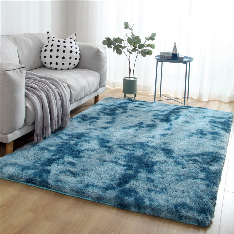 Collection: 9 Gradient Colours Modern Plain Carpet Bedroom Living Room Sofa Rugs Soft Plush Shaggy Rugs - Image 3