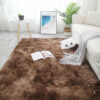 Gradient Brown Colour Modern Plain Carpet Bedroom Living Room Sofa Rugs Soft Plush Shaggy Rugs