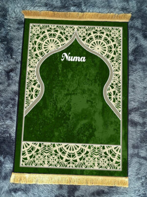 Retro Green Fringe Simple Non-slip Foldable Carpets For Living Room Dining Room Bedroom 01