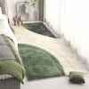 Green Living Room Shaggy Rug Light Luxury Lambswool Bedroom Sofa Coffee Table Rug Floating Window Mat 06