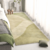 Green Living Room Shaggy Rug Light Luxury Lambswool Bedroom Sofa Coffee Table Rug Floating Window Mat 08
