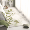 Green Living Room Shaggy Rug Light Luxury Lambswool Bedroom Sofa Coffee Table Rug Floating Window Mat 09
