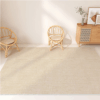 Linen Patterned Light Khaki Modern Minimalist Living Room Rug Bedroom Sofa Coffee Table Rug 04