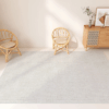 Linen Patterned Light Grey Modern Minimalist Living Room Rug Bedroom Sofa Coffee Table Rug 06